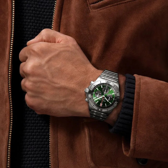 Breitling Watch Chronomat B01 42 Bentley Green Bracelet - Image 4