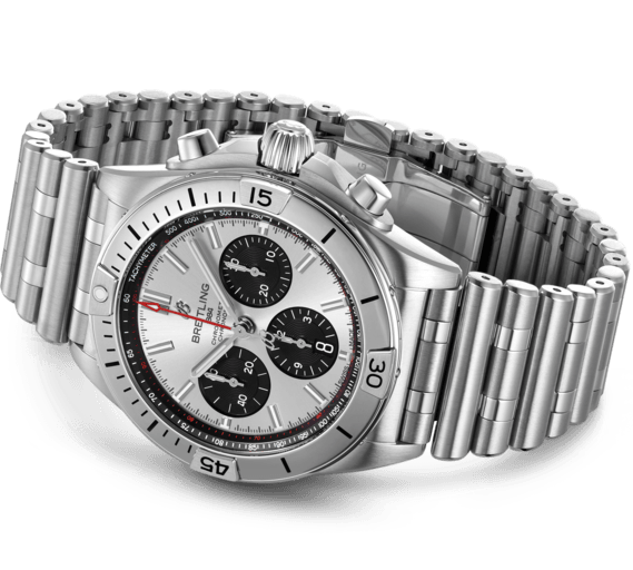 Breitling Watch Chronomat B01 42 Silver Bracelet - Image 3