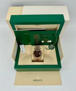 Alternative view of Rolex  Day-Date President 40mm Everose Gold Chocolate Roman Dial - 228235