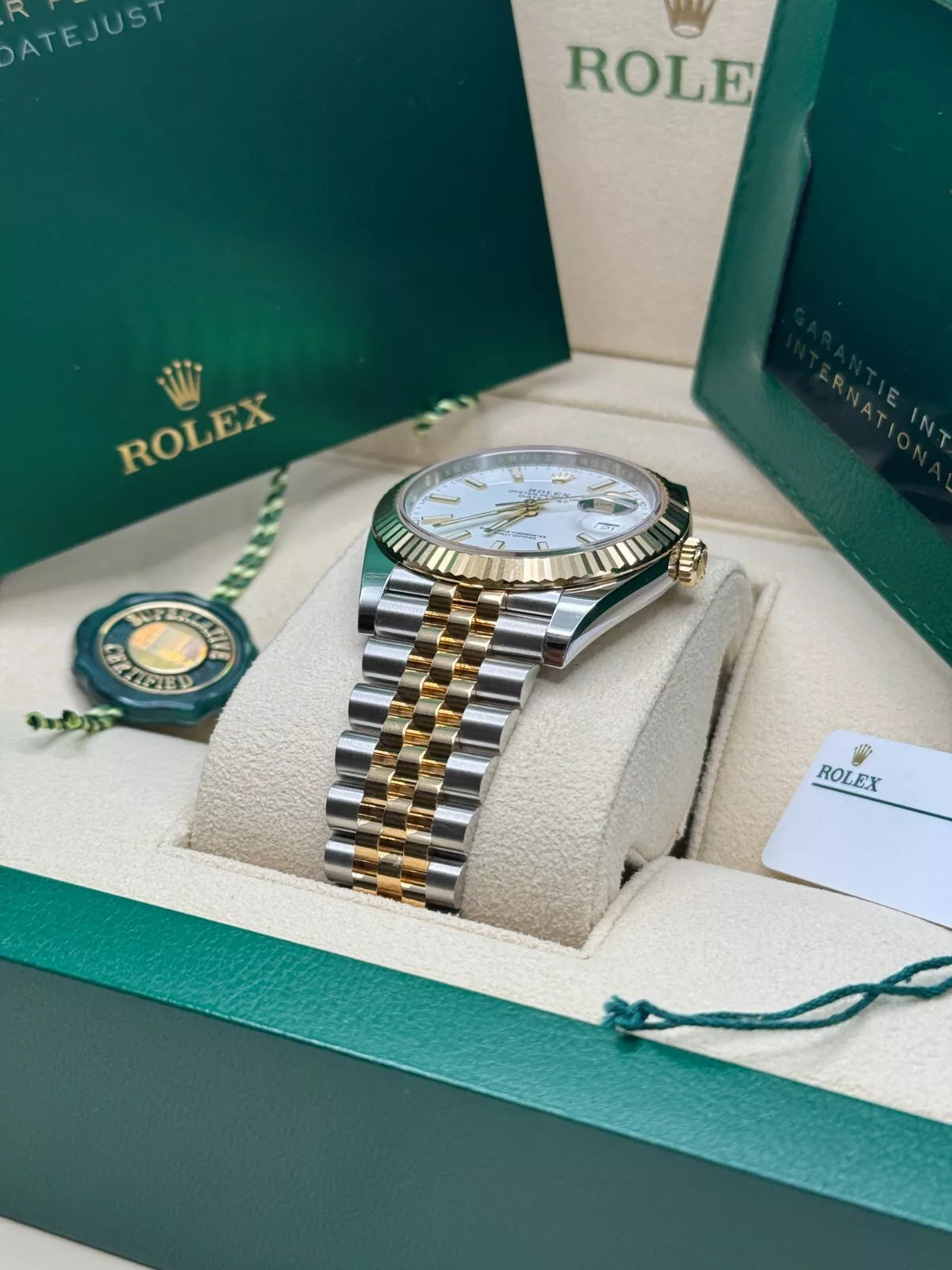 Rolex Datejust 41mm 126333 White Index Oyster Steel and Yellow Gold Mens Watch - Image 11