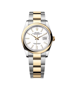 Rolex  Datejust 36mm 126203 White Dial Domed Bezel Jubilee Bracelet