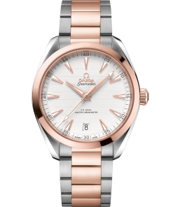 OMEGA Seamaster Aqua Terra 41 mm   Silver Dial Stainless Steel and Sedna�?18k Rose Gold Bracelet 220.20.41.21.02.001
