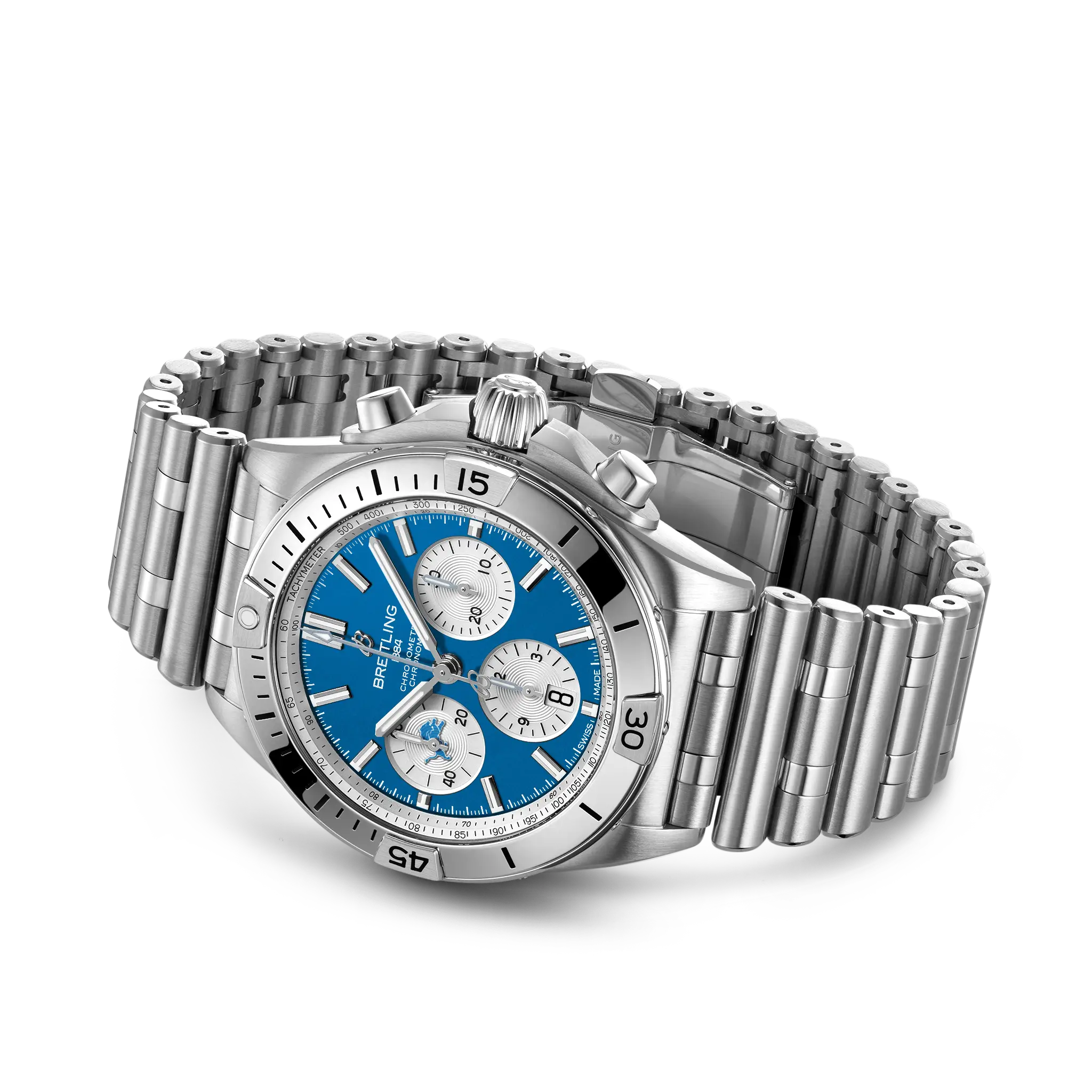 Breitling Chronomat B01 42 NFL Detroit Lions Edition AB01342B1CCA1 - Image 3