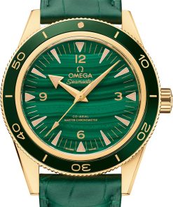 Alternative view of Omega Seamaster 300 41mm Green Dial 18k Yellow Gold Strap 234.63.41.21.99.001