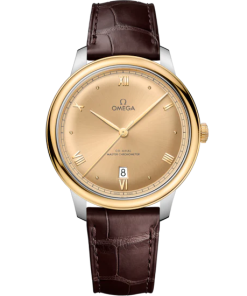 Omega De Ville Prestige 40 mm Yellow Dial Stainless Steel and 18k Yellow Gold Strap 434.23.40.20.08.001