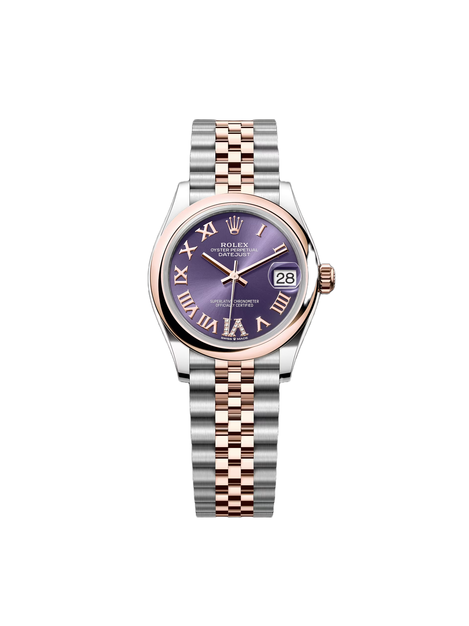 Rolex Datejust m278241-0019/0020 Aubergine 31mm Dial Oyster Bracelet Watch - Image 2