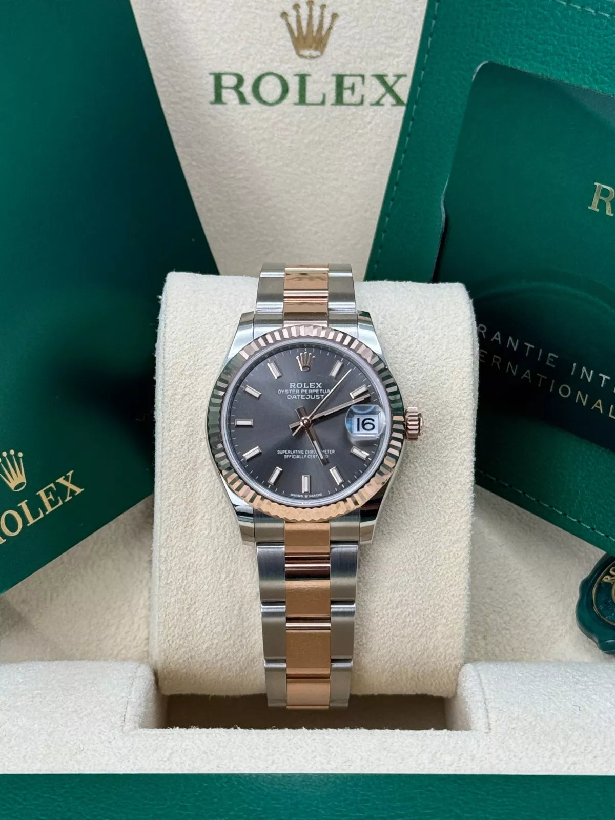 Rolex Datejust m278271-0017/0018 Slate 31mm Dial Oyster Bracelet Watch - Image 3