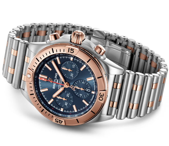 Breitling Watch Chronomat B01 42 Blue Bracelet - Image 3