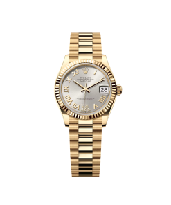 Rolex Datejust m278278-0028 Silver 31mm Dial President Bracelet Watch