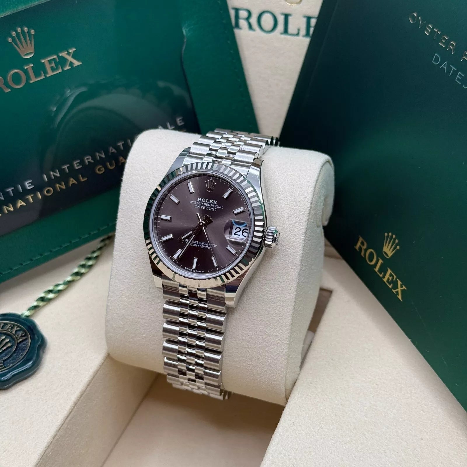 Rolex Datejust m278274-0015/0016 Dark Grey Dial 31mm Oyster Bracelet - Image 2
