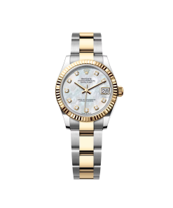 Rolex Datejust m278273-0027/0028 31mm White Mother-of-Pearl Dial Stainless Steel and Yellow Gold Oyster Watch