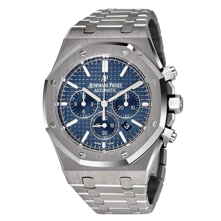 Audemars Piguet Royal Oak Chronograph Blue Dial 41MM Watch - Image 2