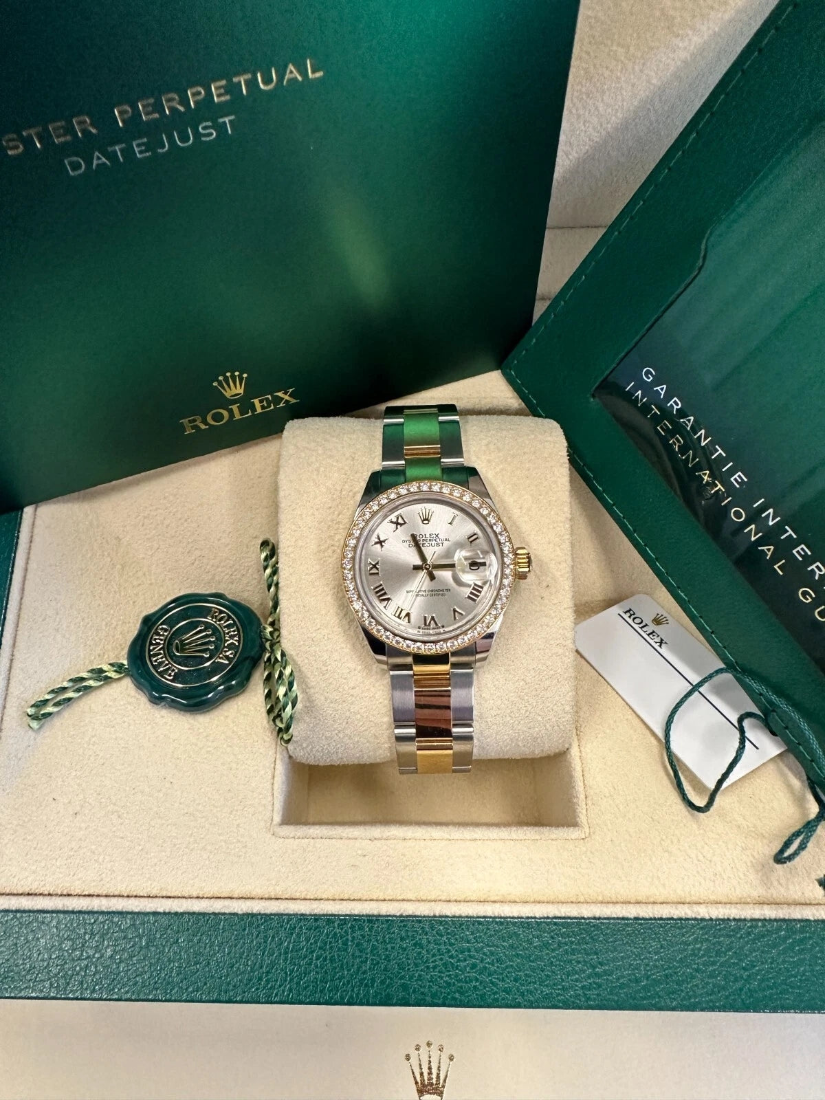 Rolex Lady-Datejust 28mm 279383RBR Silver Roman Dial Yellow Rolesor Oyster Bracelet - Image 2