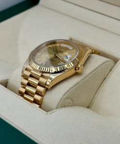 Alternative view of Rolex Day-Date President 40mm Yellow Gold Champagne Roman Numeral Dial - 228238