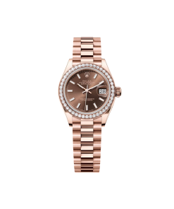Rolex  Lady-Datejust 28mm 279135RBR Chocolate Dial Jubilee Bracelet