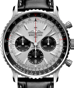Alternative view of Breitling AB0138241G1P1 Navitimer B01 Silver Dial - Νew