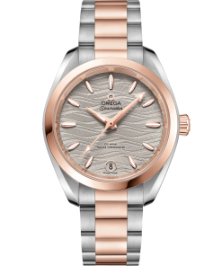Omega Seamaster Aqua Terra 150M 34 mm Grey Dial Stainless Steel and Sedna�?18k Rose Gold Bracelet 220.20.34.20.06.001