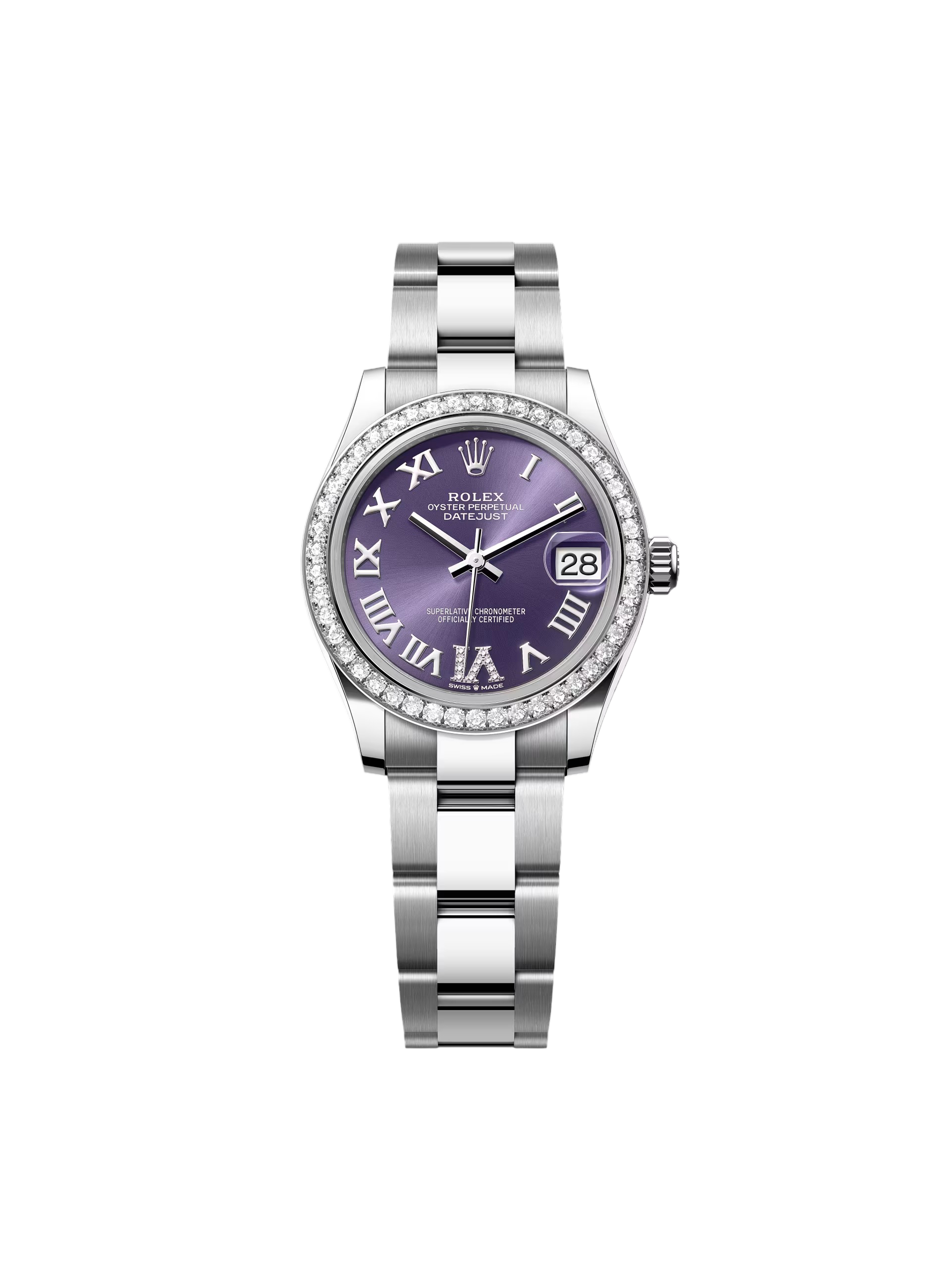 Rolex Datejust m278384RBR-0029/0030 Aubergine 31mm Dial Jubilee Watch - Image 3