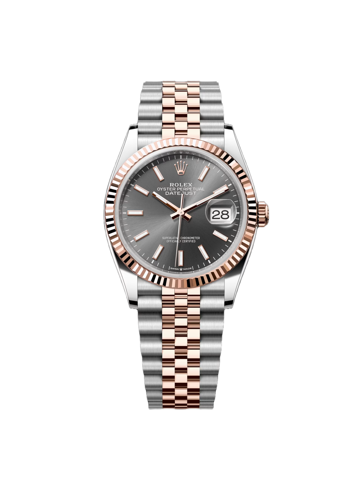 Rolex Datejust 36mm 126231 Slate/Gray Dial Oystersteel and 18K Rose gold Oyster Bracelet - Image 2