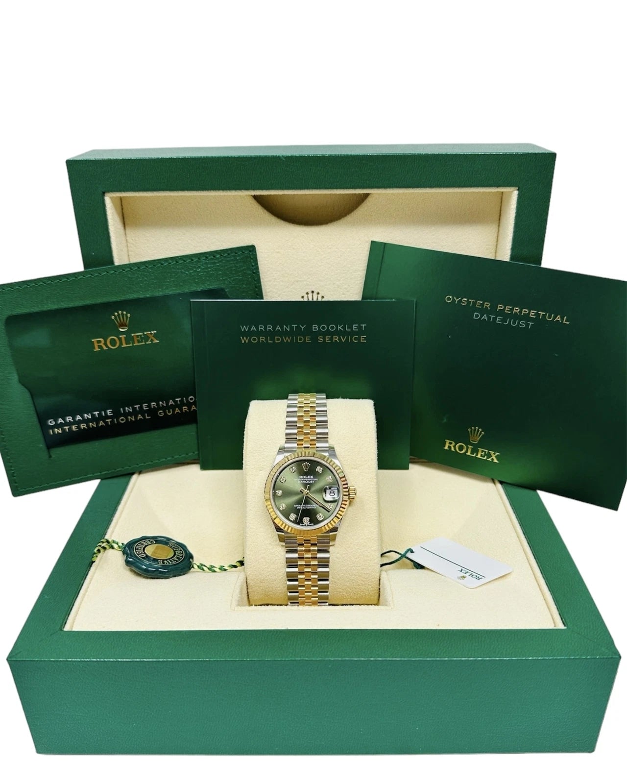 Rolex Datejust m278273-0029/0030 31mm Olive Green Dial Stainless Steel and Yellow Gold Oyster Watch - Image 11
