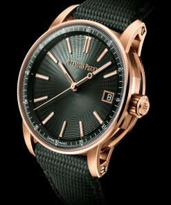 Alternative view of Audemars Piguet Code 11.59 Selfwinding 41mm Pink Rose Gold Green Dial | 15210OR.OO.A056KB.01
