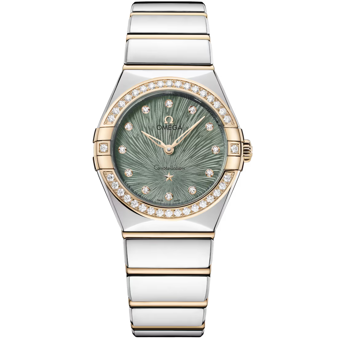Omega Constellation Ladies' Selection 28mm steel �?Moonshine�?gold on steel �?Moonshine�?gold 131.25.28.60.60.001