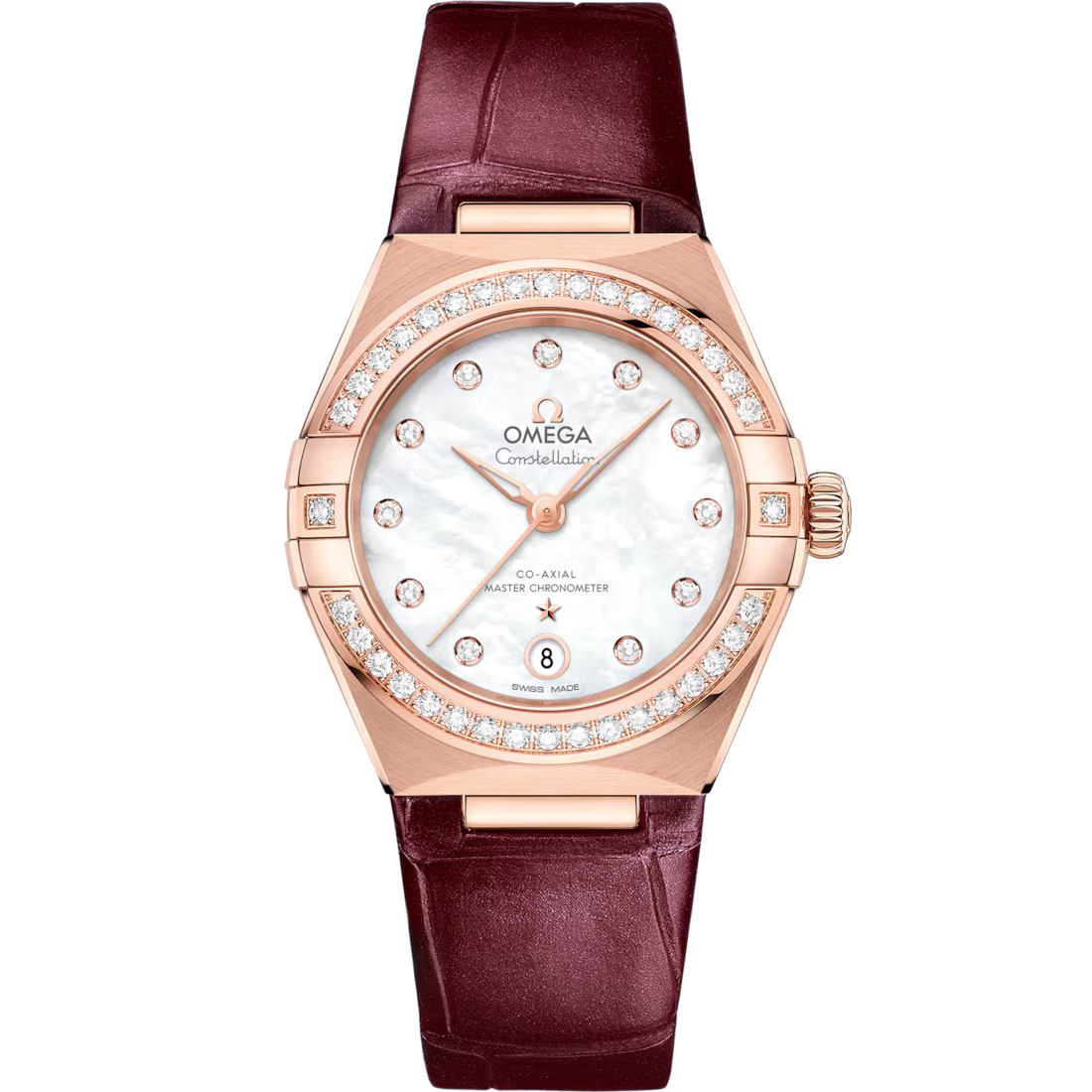 Omega Constellation Ladies' Selection 29mm Sedna�?gold on leather strap 131.58.29.20.55.002