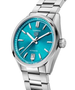 Alternative view of TAG Heuer Carrera Date 36mm Unisex Watch Turquoise WBN2316.BA0001