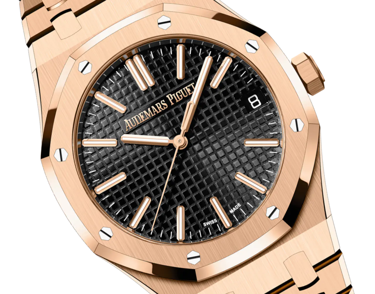 Audemars Piguet ROYAL OAK Pink Gold Black Dial 41mm - Image 3