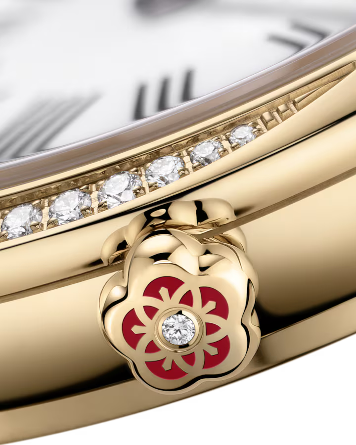 Omega De Ville Mini Trésor 26mm White Dial with Diamonds Moonshine�?18k Rose Gold Bracelet 428.55.26.60.04.001 - Image 4