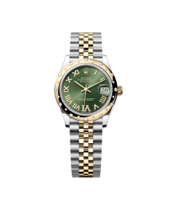 Rolex Datejust m278343 Datejust Green Dial 31mm Jubilee Steel and Yellow Gold