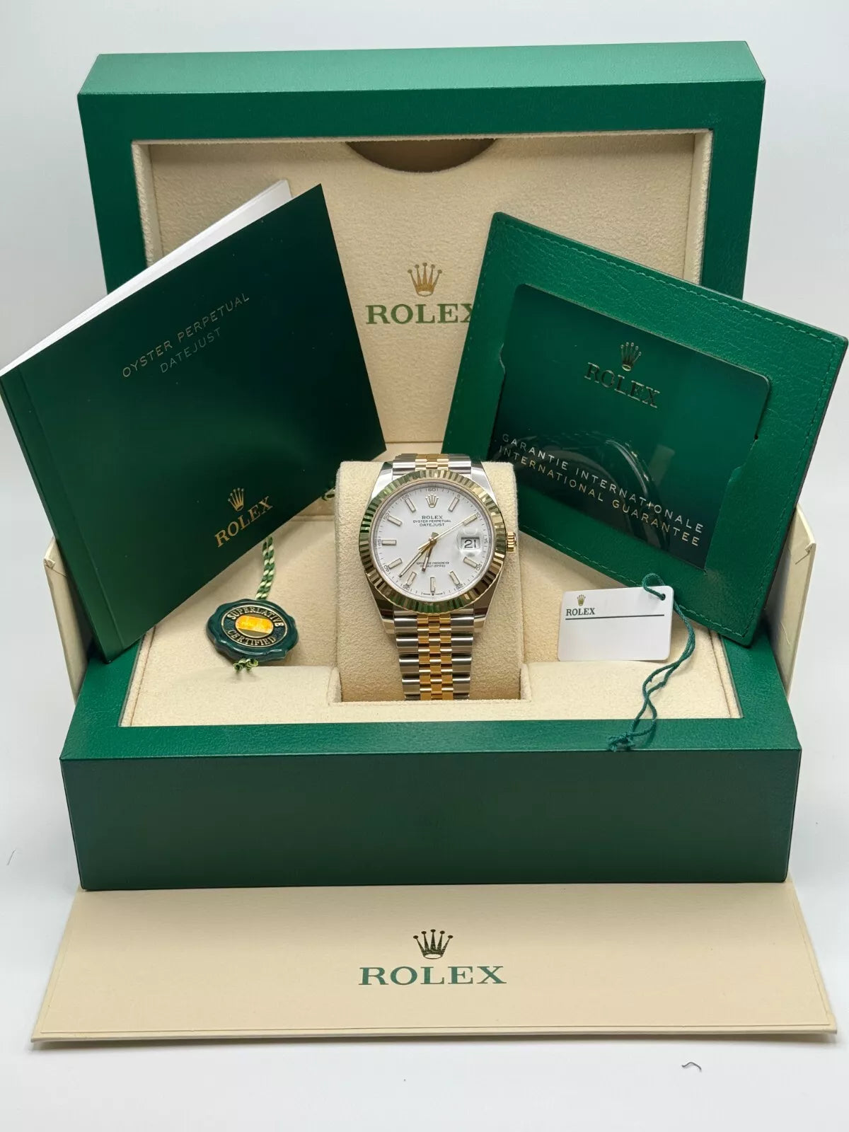 Rolex Datejust 41mm 126333 White Index Oyster Steel and Yellow Gold Mens Watch - Image 13