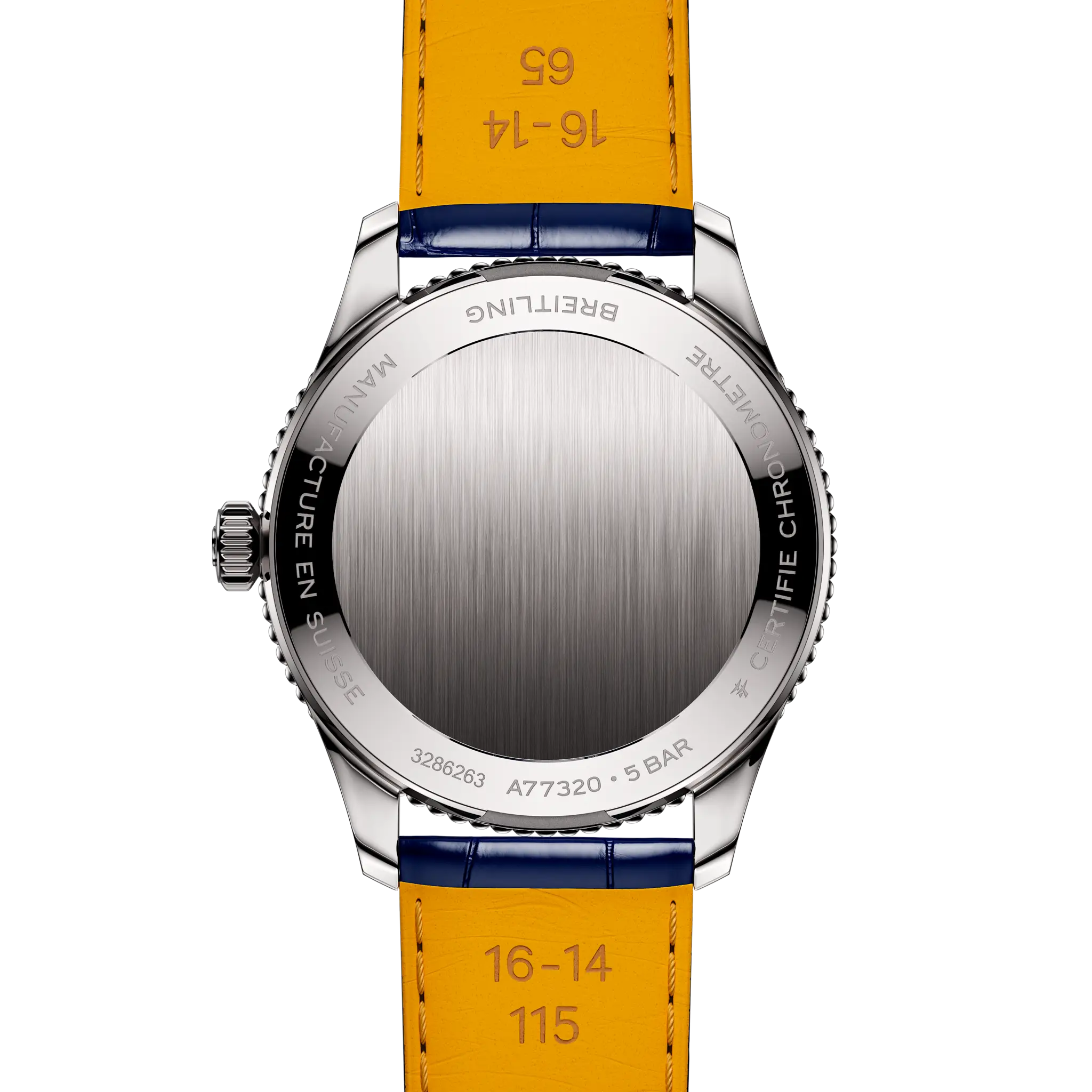 Breitling Navitimer 32mm Ladies Watch Blue Mother Of Pearl Alligator A77320171C1P1 - Image 4