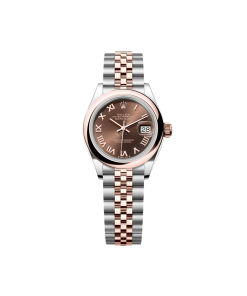 Rolex Lady-Datejust 28mm  279161 Chocolate Roman Dial, Two Tone Stainless Steel & 18K Rose Gold Oyster Bracelet Women's Watch