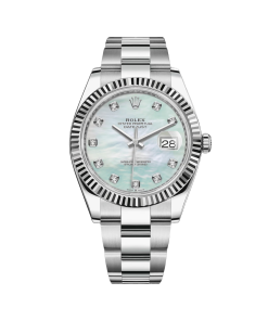 Rolex  Datejust 41 Mother of Pearl Diamond Stainless Steel Fluted Oyster - 126334