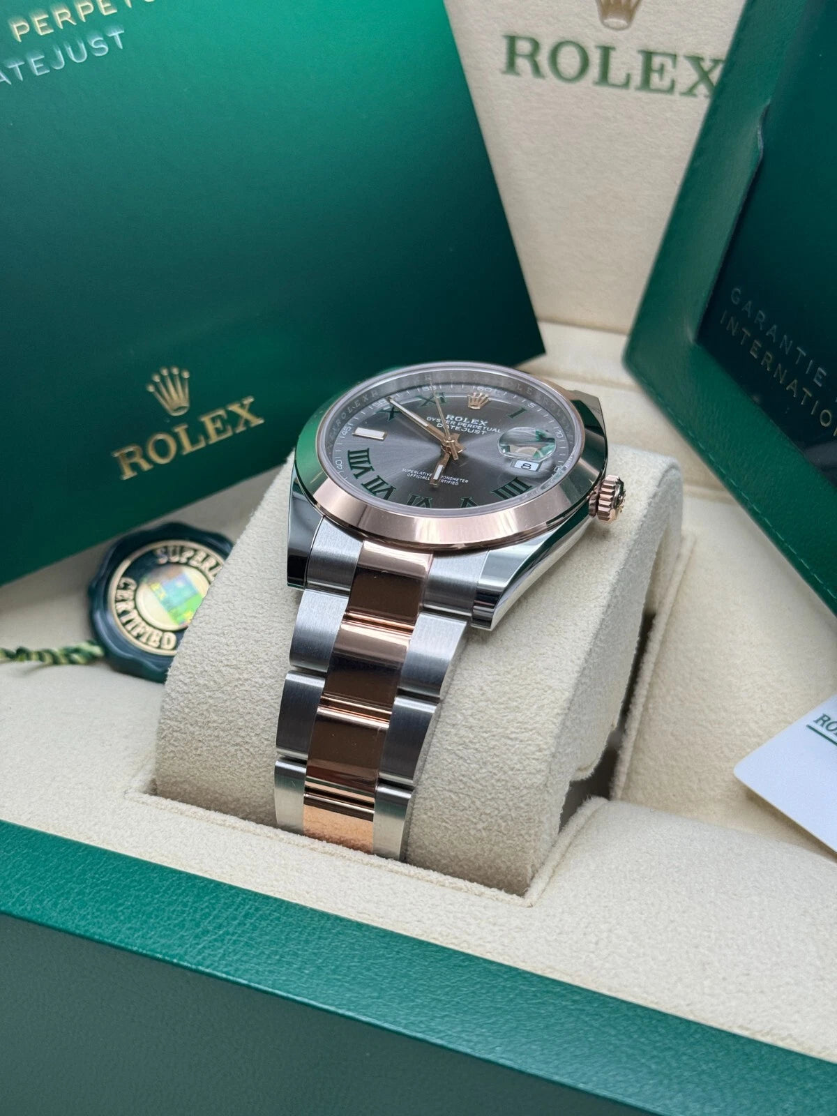 Rolex Datejust 41mm 126331 Oyster Band Steel and Everose Gold Men’s Watch - Image 11