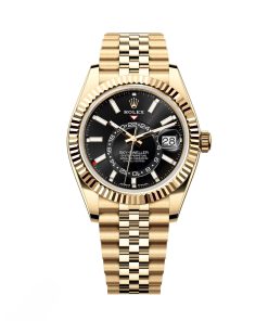 Rolex  Sky-Dweller 42mm 336938-0005 Yellow Gold Black Dial Oyster