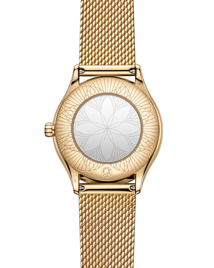 Omega De Ville Mini Trésor 26mm Yellow Dial with Diamonds Moonshine�?18k Rose Gold Bracelet 428.55.26.60.99.001 - Image 2