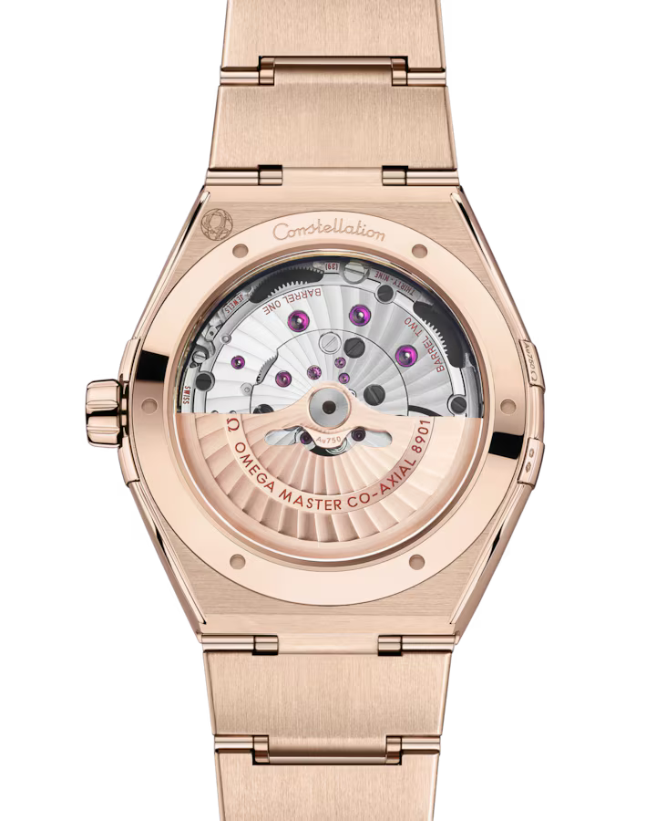 Omega Constellation 41mm Pink Dial 18k Rose Gold Bracelet 131.50.41.21.99.002 - Image 2