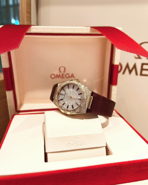 Omega Constellation Ladies' Selection 29mm Sedna�?gold on leather strap 131.58.29.20.99.001 - Image 2