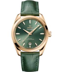 Omega Seamaster Aqua Terra Shades 38 mm Bay green Dial 18k Yellow Gold Strap 220.53.38.20.10.001