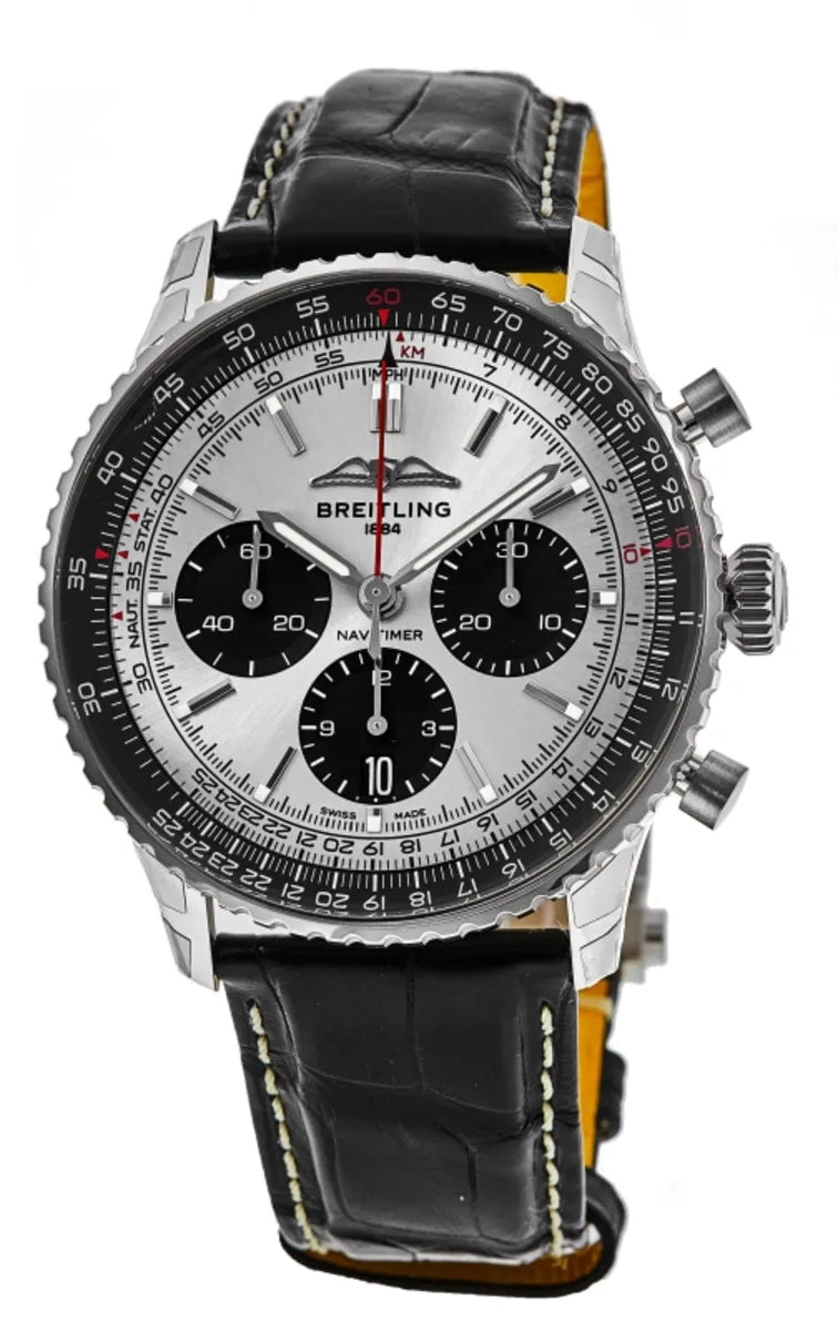 Breitling AB0138241G1P1 Navitimer B01 Silver Dial - Νew - Image 3