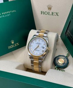 Alternative view of Rolex  Datejust 36mm 126233 White Dial Oyster Bracelet Watch