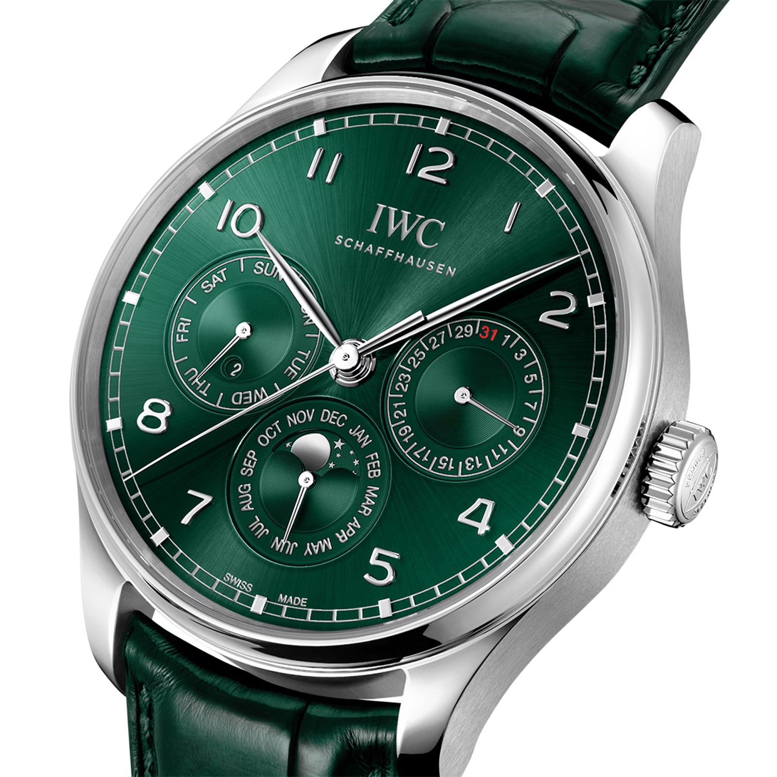IWC Portugieser Automatic 42mm Mens Watch Green IW344207 - Image 2
