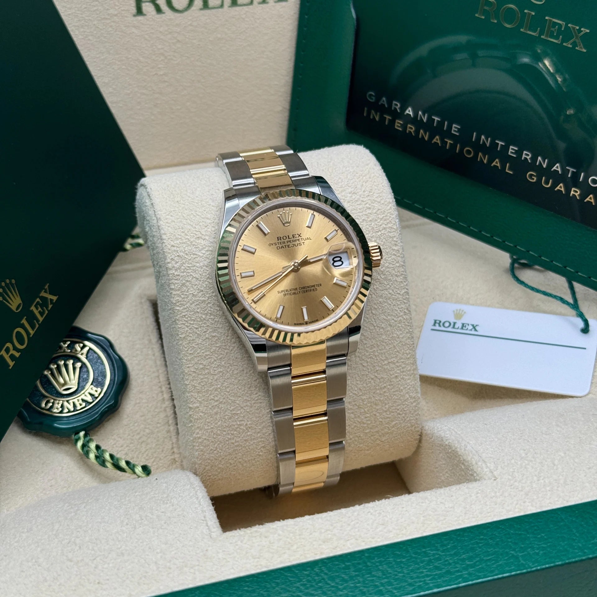 Rolex Datejust m278273-0013/0014 31mm Champagne Dial Stainless Steel and Yellow Gold Oyster Watch - Image 14
