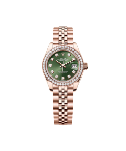 Rolex Lady-Datejust 28mm 279135RBR Olive Green Diamond Dial
