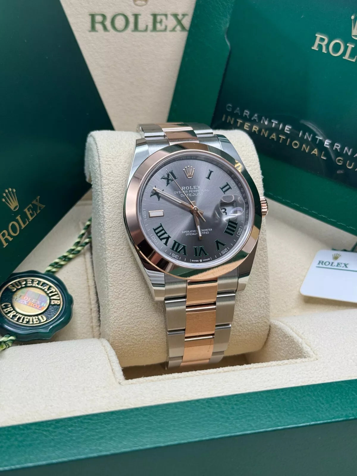 Rolex Datejust 41mm 126331 Oyster Band Steel and Everose Gold Men’s Watch - Image 8