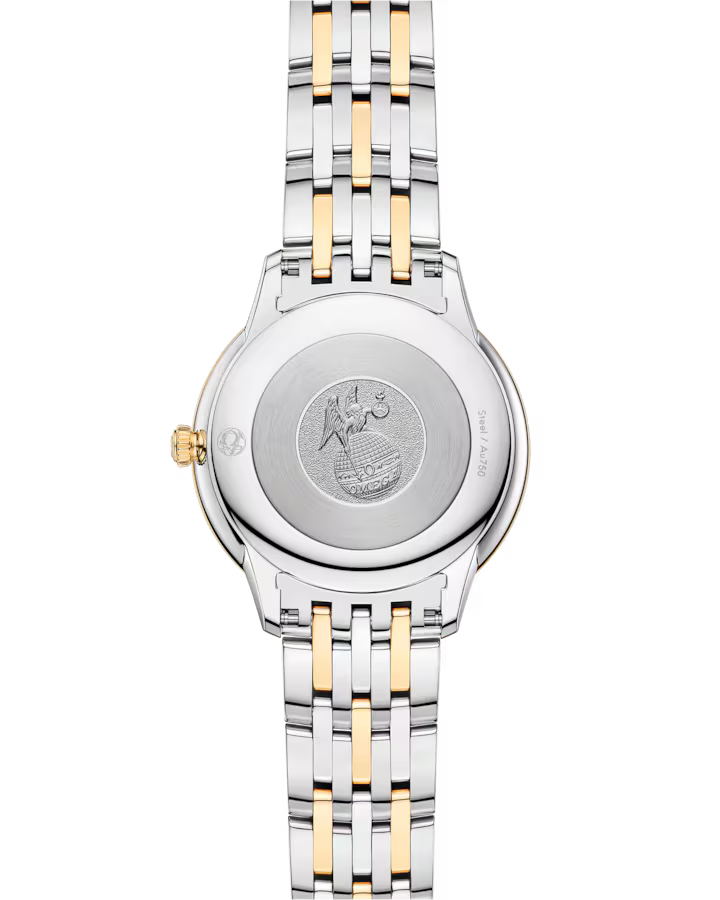 Omega De Ville Prestige 30 mm Yellow Dial Stainless Steel and 18k Yellow Gold Bracelet 434.20.30.60.08.001 - Image 2