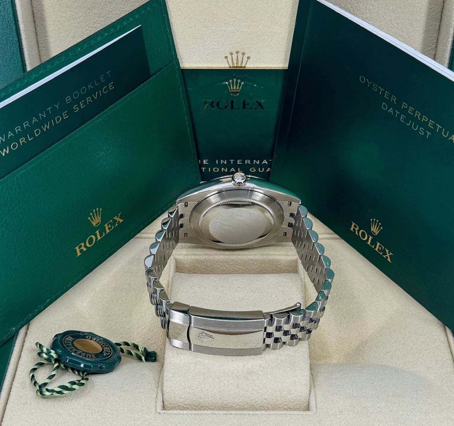 Rolex Datejust 41mm 126300 Blue Index Jubilee Stainless Steel Men’s Watch - Image 11