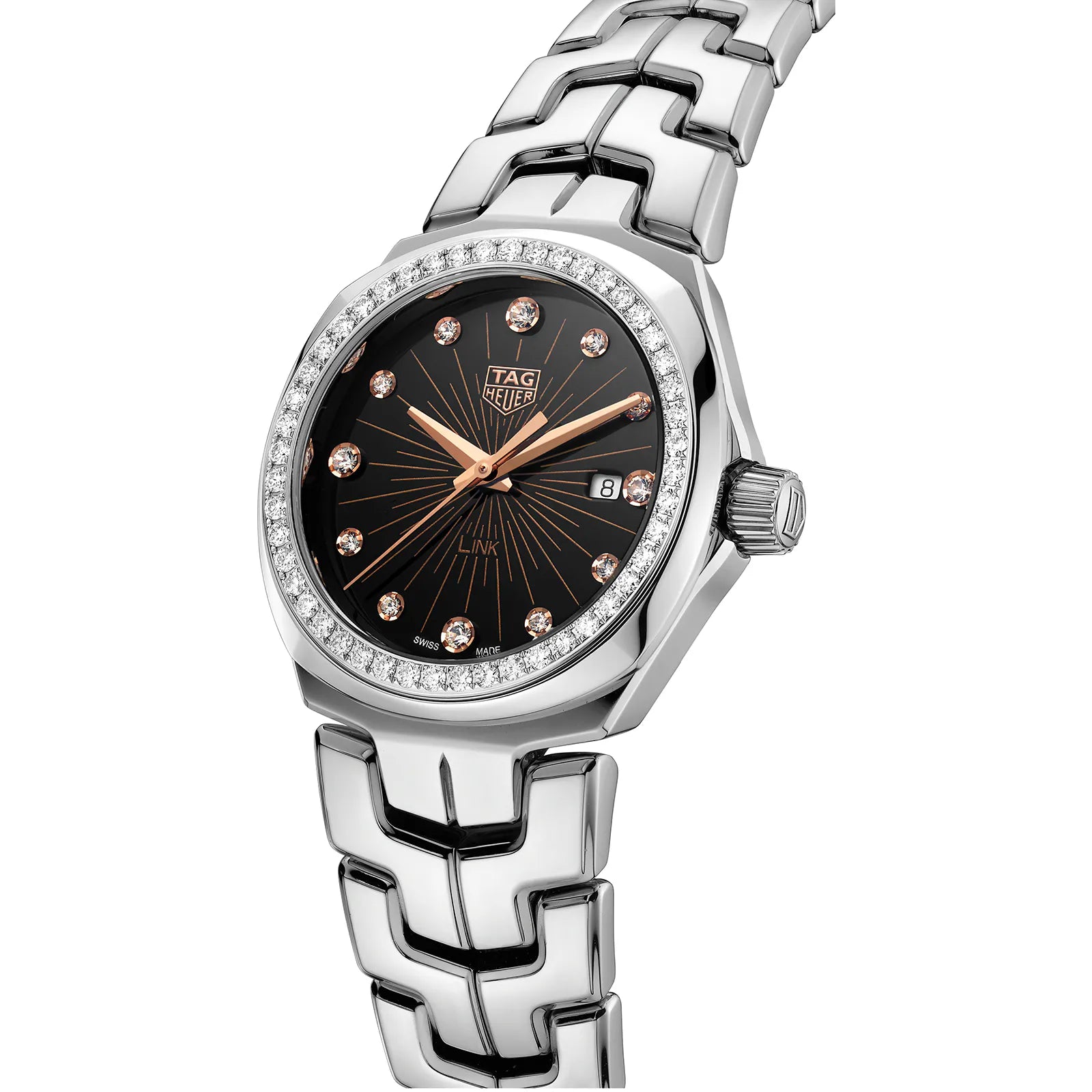 TAG Heuer Link Date Quartz 32mm Ladies Watch WBC131G.BA0649 - Image 4